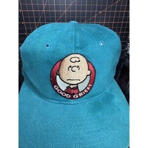 Peanuts Charlie Brown Good Grief Snapback Hat VTG American Needle Snoopy Hat